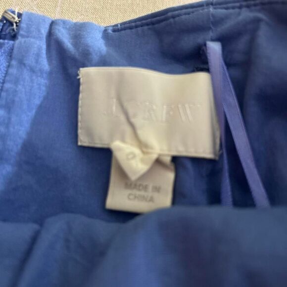 Jcrew Women's Blue Dress size 0 - Picture 4 of 6